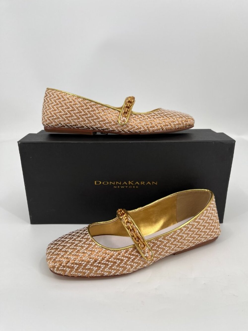Donna Karen Mary Jane Flats - Women's Size 6M - New Without Box